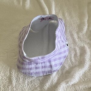 Lavender Checkered Sun Hat